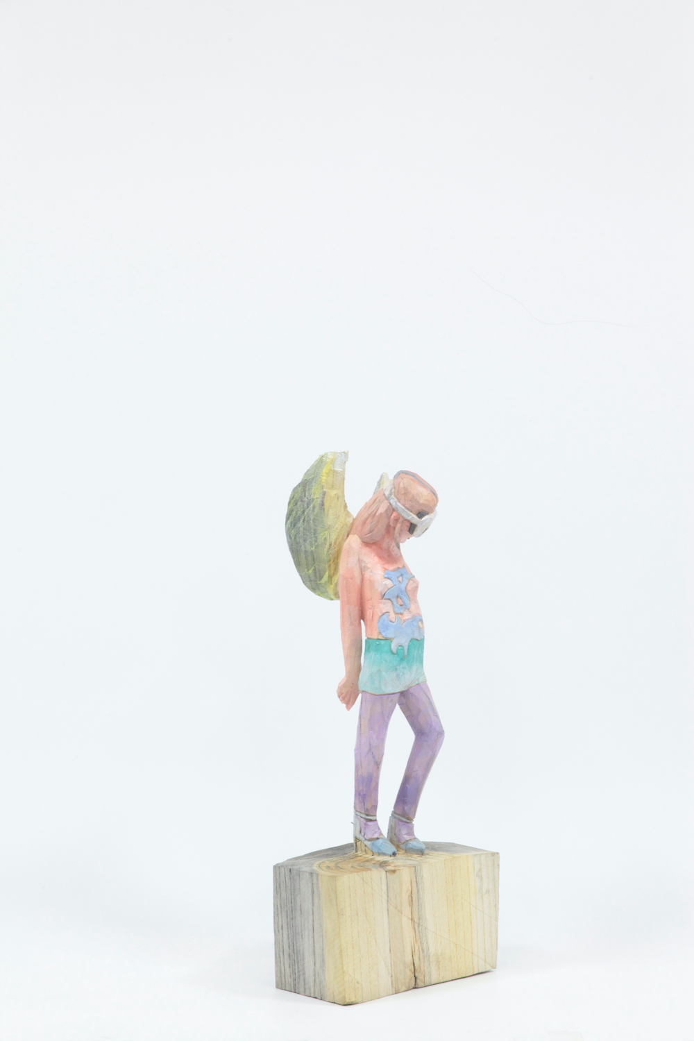 AR, 2023 – Hideki Iinuma. H54 × 23 × 14 cm, Kihada.